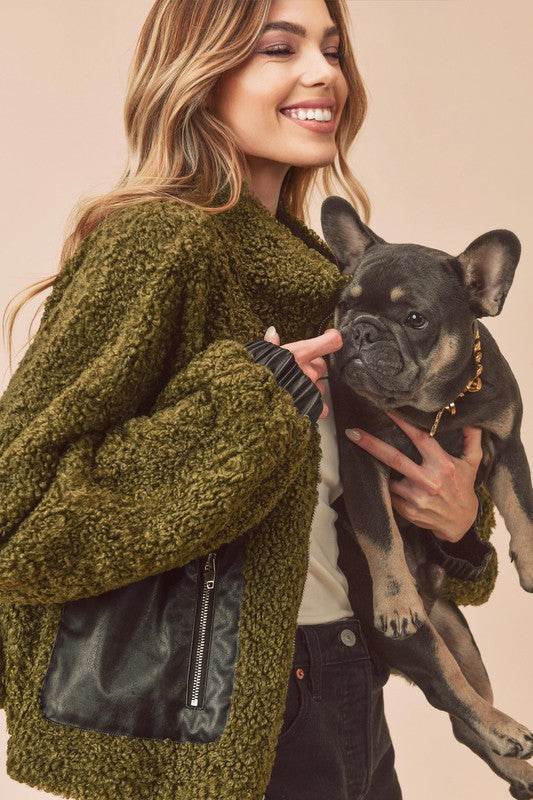 Penny Vegan Sherpa Jacket - Shop Style & More | Fresh Looks, Everyday Deals & Free Shipping