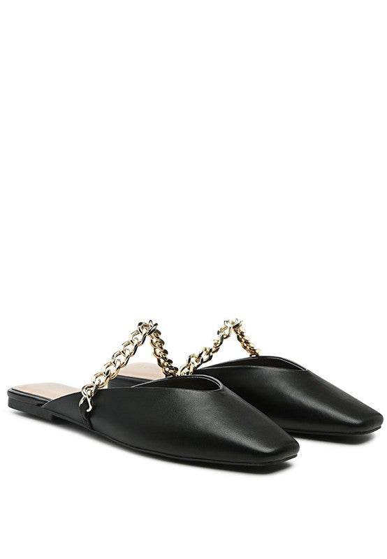 CATCH BLING CHAIN STRAP FLAT SHOES - Shop Style & More | Fresh Looks, Everyday Deals & Free Shipping
