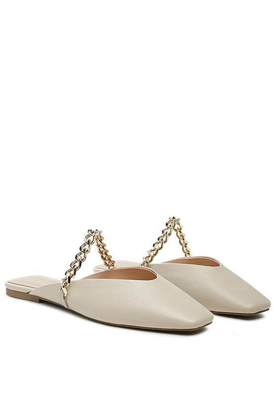 CATCH BLING CHAIN STRAP FLAT SHOES - Shop Style & More | Fresh Looks, Everyday Deals & Free Shipping