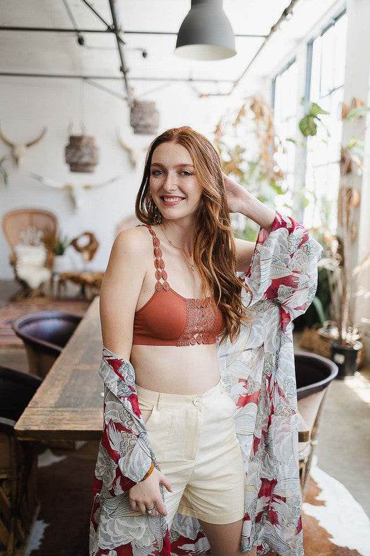 Boho Eye Lace Applique Bralette - Shop Style & More | Fresh Looks, Everyday Deals & Free Shipping