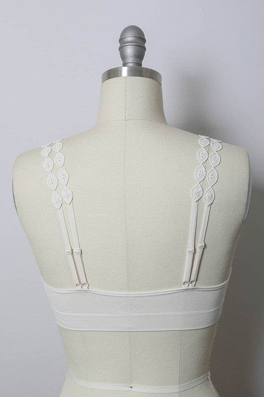 Boho Eye Lace Applique Bralette - Shop Style & More | Fresh Looks, Everyday Deals & Free Shipping
