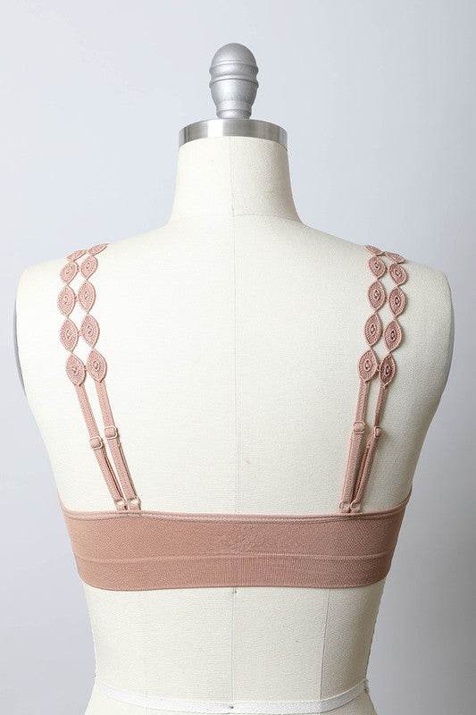 Boho Eye Lace Applique Bralette - Shop Style & More | Fresh Looks, Everyday Deals & Free Shipping