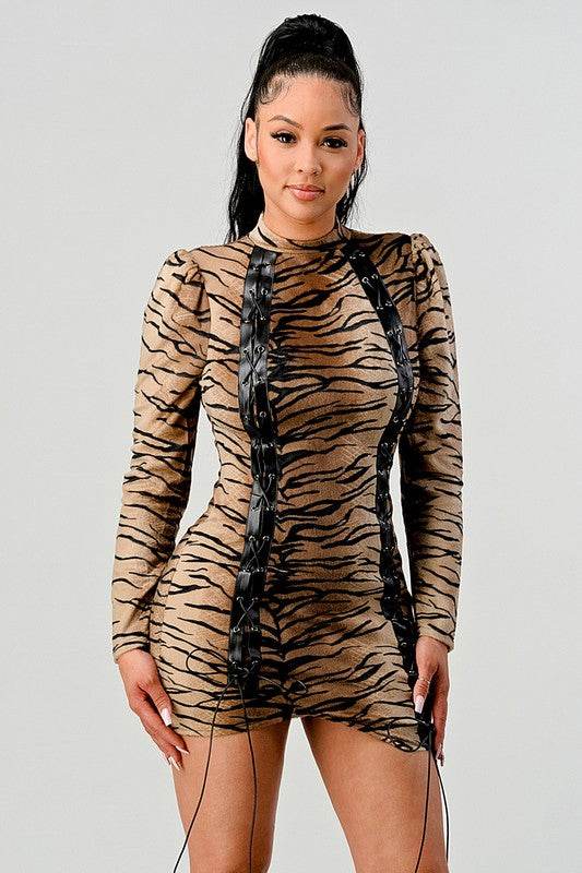 Athina transition animal print mini dress - Shop Style & More | Fresh Looks, Everyday Deals & Free Shipping