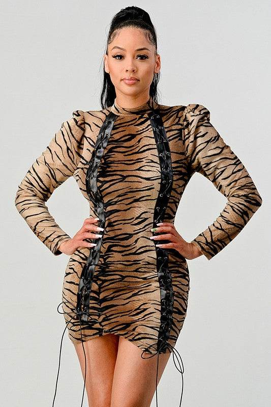 Athina transition animal print mini dress - Shop Style & More | Fresh Looks, Everyday Deals & Free Shipping