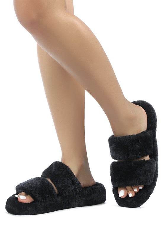 SMOOTHIE FUR SLIP-ON FLATS - Shop Style & More | Fresh Looks, Everyday Deals & Free Shipping