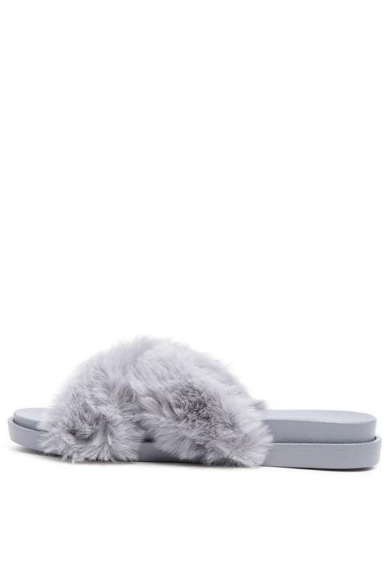 HOMEY FUR SLIP-ON FLATS - Shop Style & More | Fresh Looks, Everyday Deals & Free Shipping