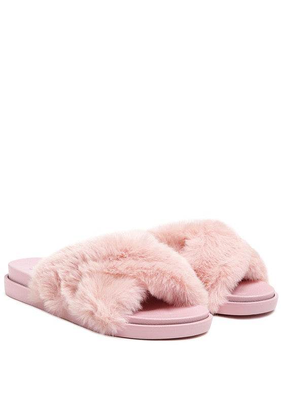 HOMEY FUR SLIP-ON FLATS - Shop Style & More | Fresh Looks, Everyday Deals & Free Shipping