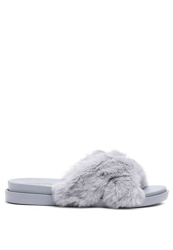 HOMEY FUR SLIP-ON FLATS - Shop Style & More | Fresh Looks, Everyday Deals & Free Shipping