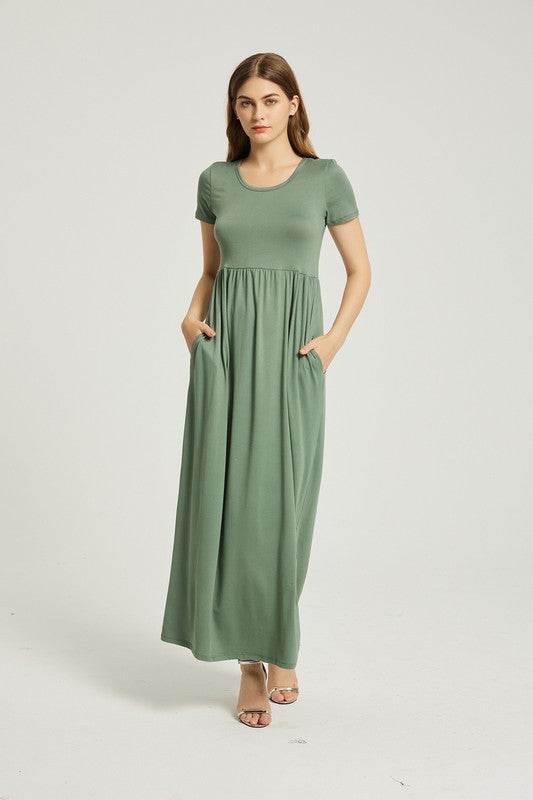 Women's Summer Casual Maxi Dress With Pocket - Shop Style & More | Fresh Looks, Everyday Deals & Free Shipping