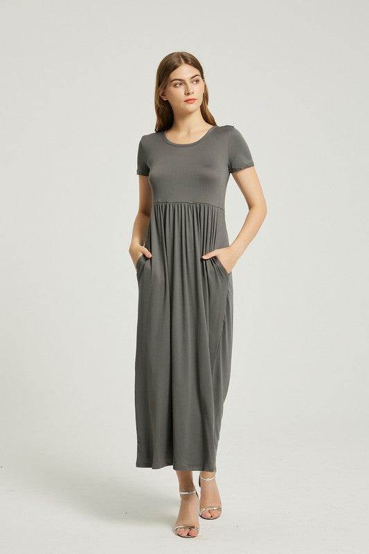 Women's Summer Casual Maxi Dress With Pocket - Shop Style & More | Fresh Looks, Everyday Deals & Free Shipping