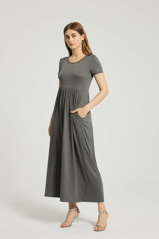 Women's Summer Casual Maxi Dress With Pocket - Shop Style & More | Fresh Looks, Everyday Deals & Free Shipping