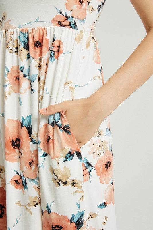 Womens Summer Casual Floral Maxi Dress With Pocket - Shop Style & More | Fresh Looks, Everyday Deals & Free Shipping