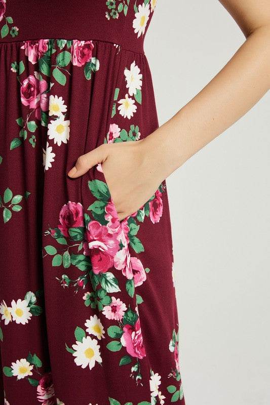 Womens Summer Casual Floral Maxi Dress With Pocket - Shop Style & More | Fresh Looks, Everyday Deals & Free Shipping