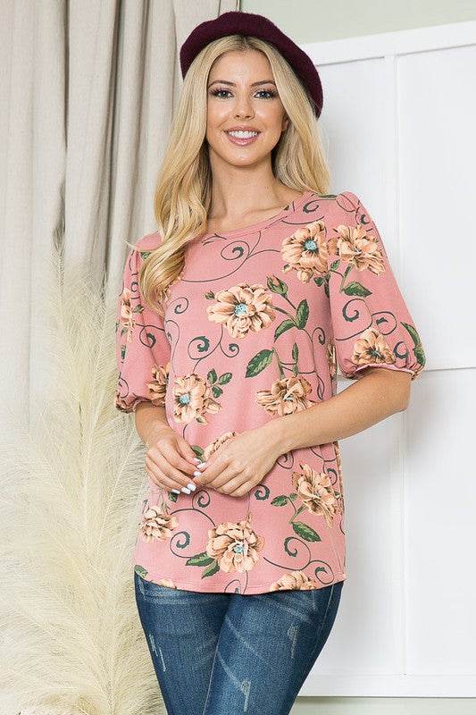 Bubble Sleeve Knit Jersey Top - Shop Style & More | Fresh Looks, Everyday Deals & Free Shipping