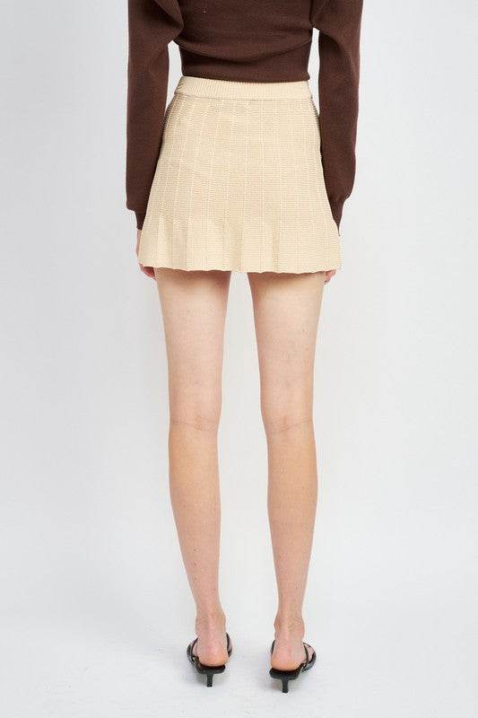 PLEATED MINI SKIRT WITH ELASTIC WAISTBAND - Shop Style & More | Fresh Looks, Everyday Deals & Free Shipping