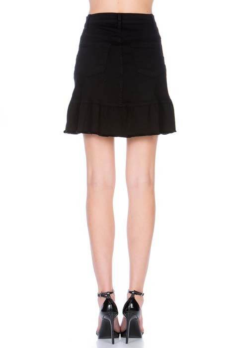 High Waisted A-line Ruffle Hem Denim Skirt - Shop Style & More | Fresh Looks, Everyday Deals & Free Shipping