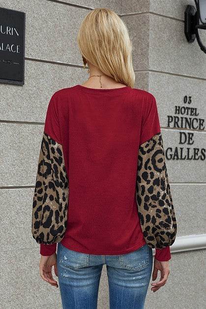 Crew Neck Puff Sleeve Solid Top - Shop Style & More | Fresh Looks, Everyday Deals & Free Shipping