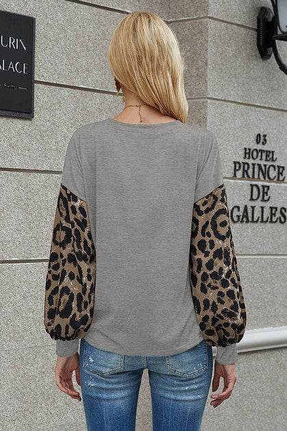 Crew Neck Puff Sleeve Solid Top - Shop Style & More | Fresh Looks, Everyday Deals & Free Shipping