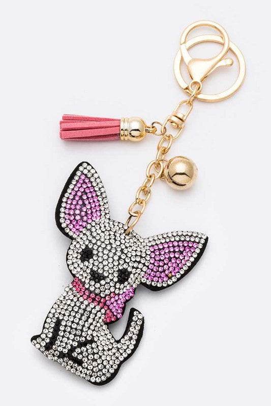 Chihuahua Rhinestone Pillow Key Chain - Shop Style & More | Fresh Looks, Everyday Deals & Free Shipping
