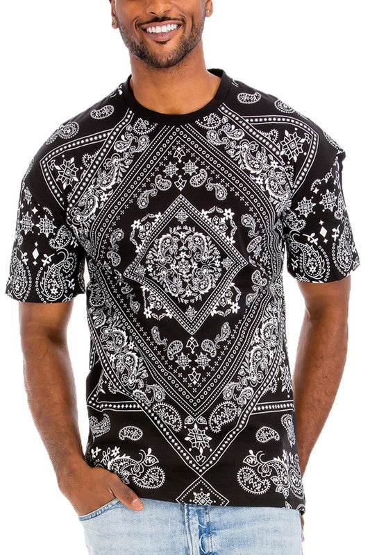Weiv Mens Bandana Print TShirt - Shop Style & More | Fresh Looks, Everyday Deals & Free Shipping