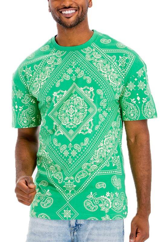 Weiv Mens Bandana Print TShirt - Shop Style & More | Fresh Looks, Everyday Deals & Free Shipping