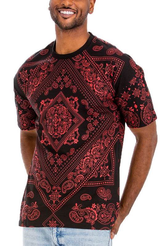Weiv Mens Bandana Print TShirt - Shop Style & More | Fresh Looks, Everyday Deals & Free Shipping