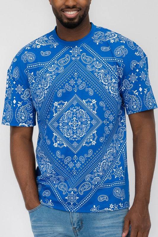 Weiv Mens Bandana Print TShirt - Shop Style & More | Fresh Looks, Everyday Deals & Free Shipping