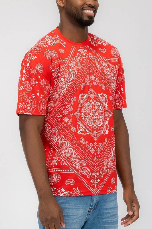 Weiv Mens Bandana Print TShirt - Shop Style & More | Fresh Looks, Everyday Deals & Free Shipping