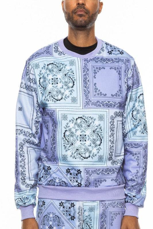 Weiv Paisley Bandana Print CrewNeck - Shop Style & More | Fresh Looks, Everyday Deals & Free Shipping