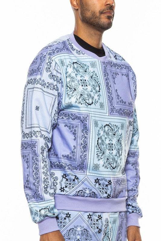 Weiv Paisley Bandana Print CrewNeck - Shop Style & More | Fresh Looks, Everyday Deals & Free Shipping