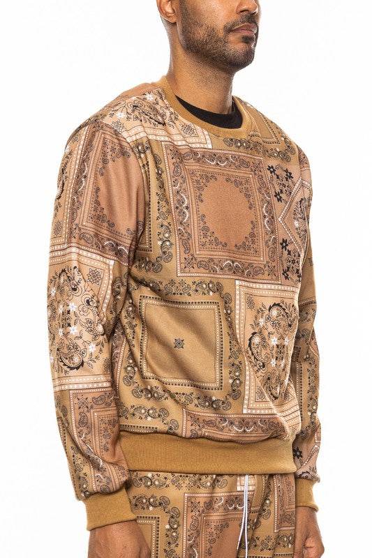 Weiv Paisley Bandana Print CrewNeck - Shop Style & More | Fresh Looks, Everyday Deals & Free Shipping