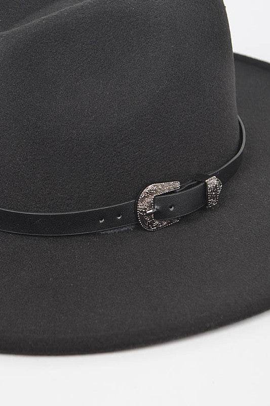 Western Belted Felt Fedora - Shop Style & More | Fresh Looks, Everyday Deals & Free Shipping