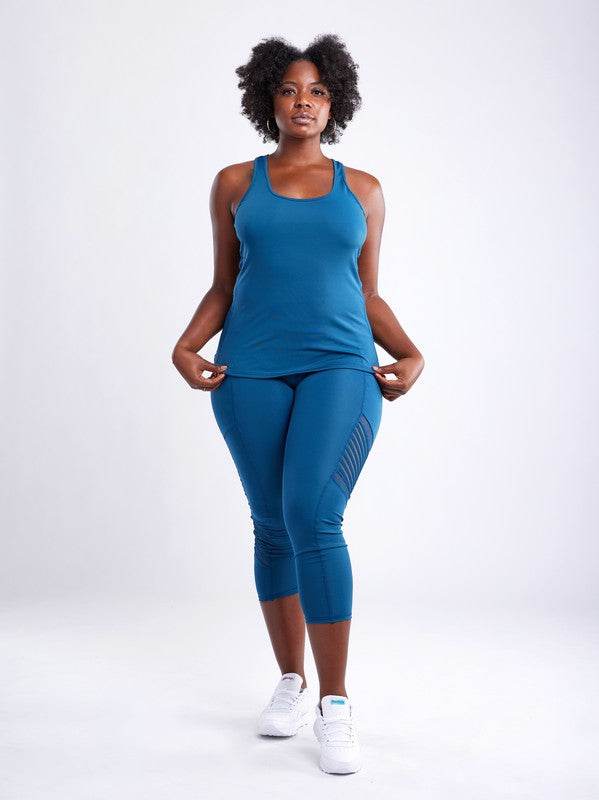 High-Waisted Workout Leggings with Mesh Panels - Shop Style & More | Fresh Looks, Everyday Deals & Free Shipping