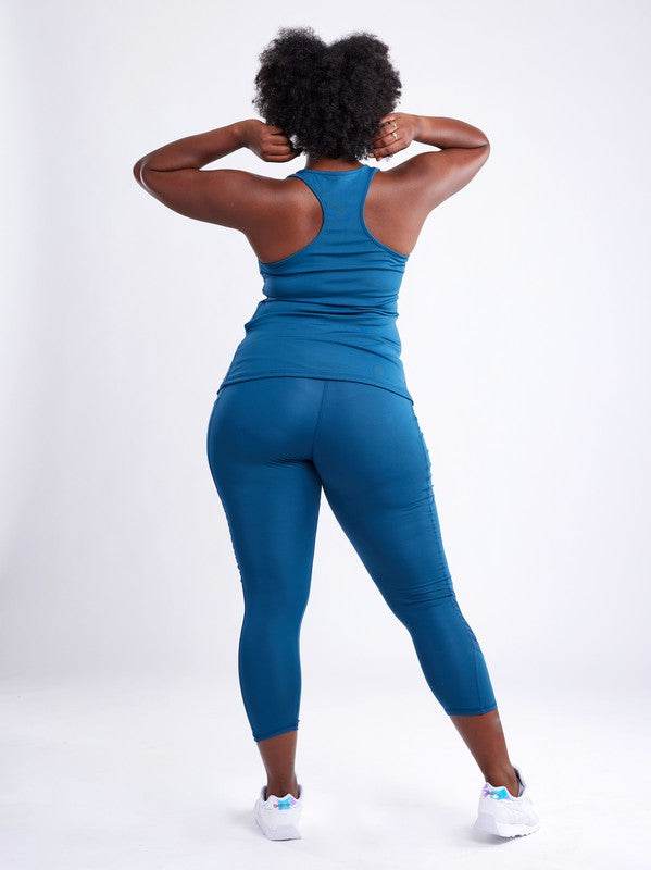 High-Waisted Workout Leggings with Mesh Panels - Shop Style & More | Fresh Looks, Everyday Deals & Free Shipping
