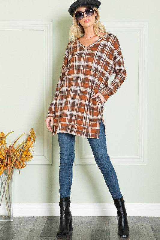 V Neck Sweater Tunic - Shop Style & More | Fresh Looks, Everyday Deals & Free Shipping