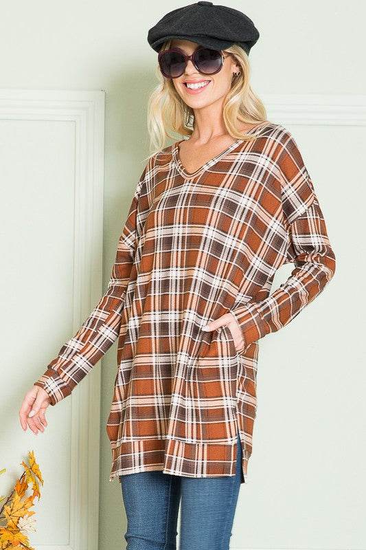 V Neck Sweater Tunic - Shop Style & More | Fresh Looks, Everyday Deals & Free Shipping