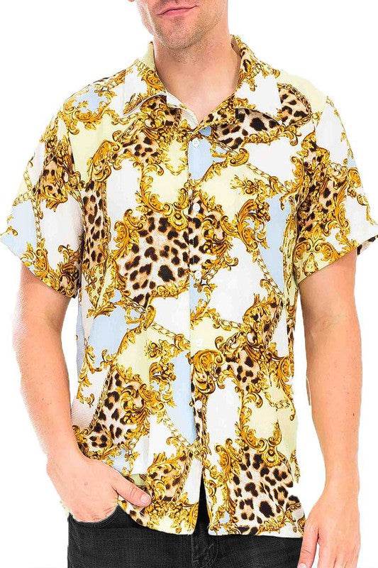 Leopard Cheetah Button Down Shirt - Shop Style & More | Fresh Looks, Everyday Deals & Free Shipping
