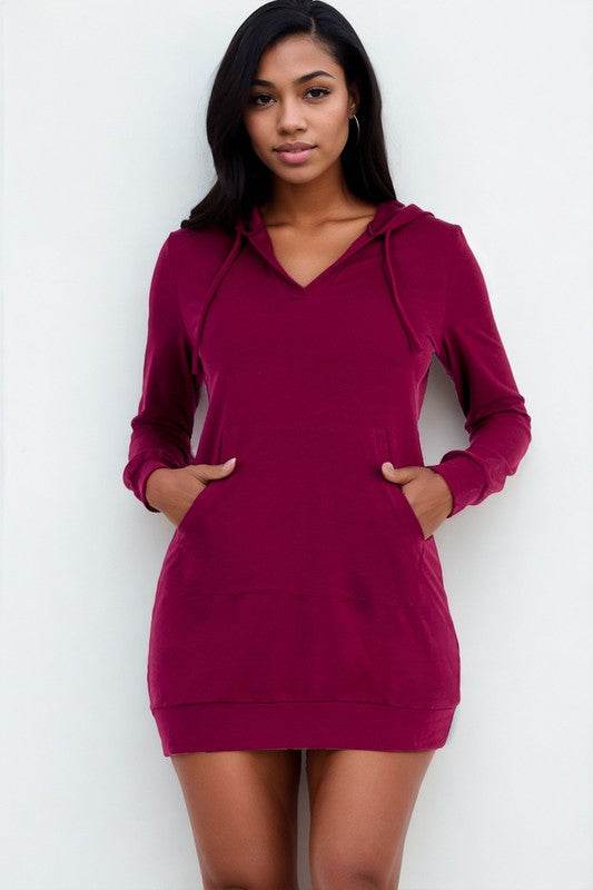 French Terry Hoodie Dress - Shop Style & More | Fresh Looks, Everyday Deals & Free Shipping