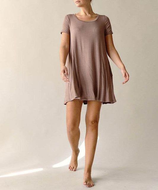 BAMBOO SHORT SLEEVE DRESS - Shop Style & More | Fresh Looks, Everyday Deals & Free Shipping