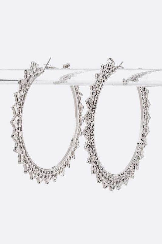 Crystal Fashion Hoop Earrings - Shop Style & More | Fresh Looks, Everyday Deals & Free Shipping