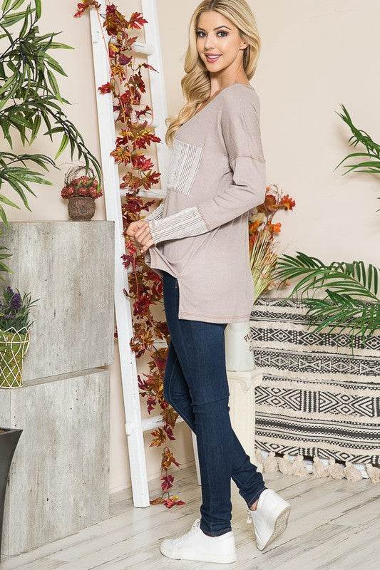 Reversed Stitched Hi Low Tunic - Shop Style & More | Fresh Looks, Everyday Deals & Free Shipping