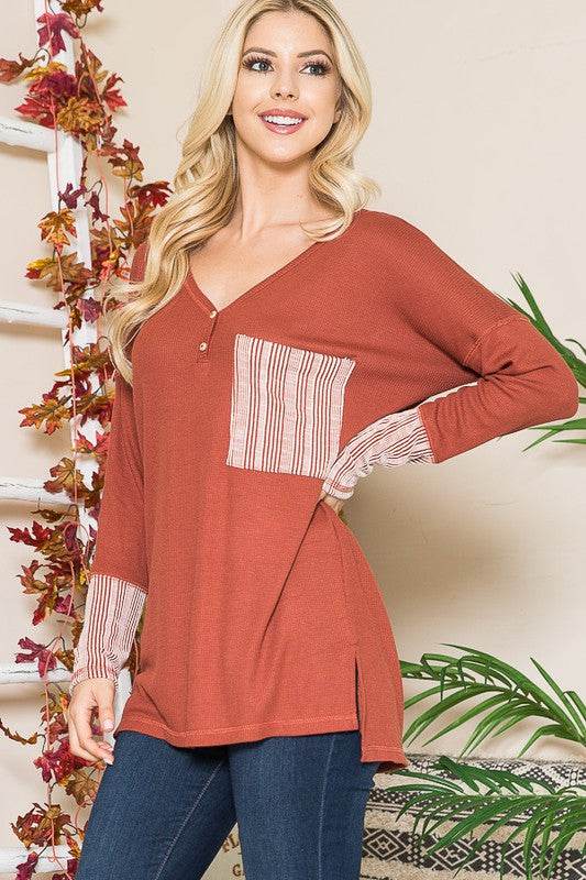 Reversed Stitched Hi Low Tunic - Shop Style & More | Fresh Looks, Everyday Deals & Free Shipping