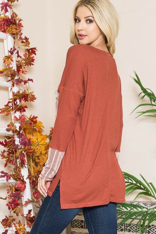 Reversed Stitched Hi Low Tunic - Shop Style & More | Fresh Looks, Everyday Deals & Free Shipping