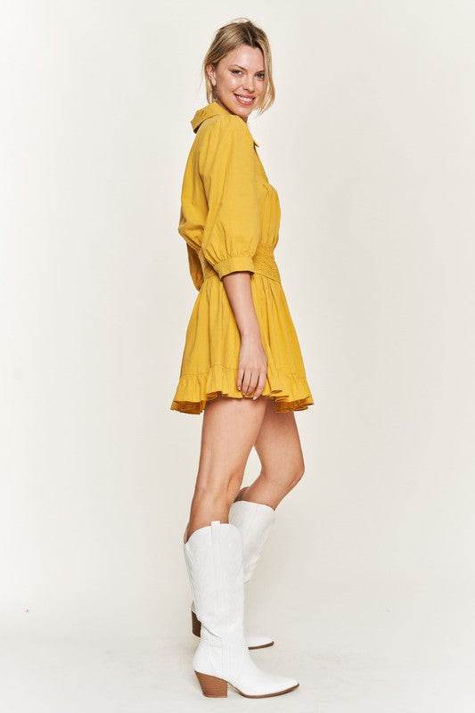 Eyelet detail 3/4 sleeve shortdress PLUS JBJ1091P - Shop Style & More | Fresh Looks, Everyday Deals & Free Shipping