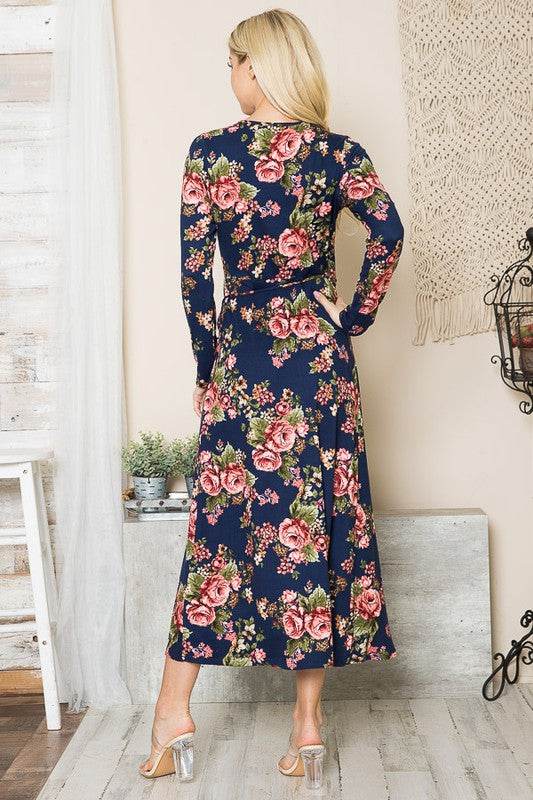 Floral Maxi Wrap Dress - Shop Style & More | Fresh Looks, Everyday Deals & Free Shipping