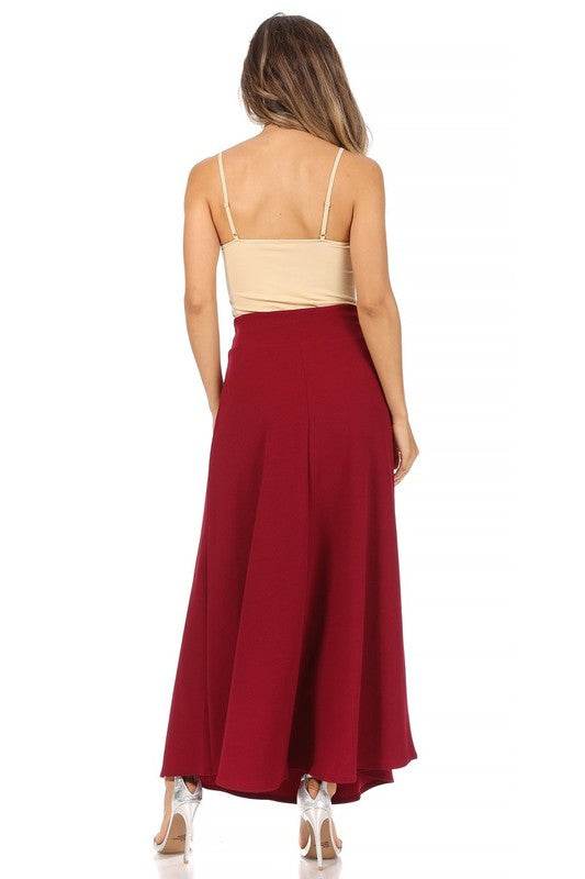 Solid, high waisted, A-line, midi skirt - Shop Style & More | Fresh Looks, Everyday Deals & Free Shipping