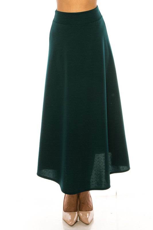 Solid, high waisted, A-line, midi skirt - Shop Style & More | Fresh Looks, Everyday Deals & Free Shipping
