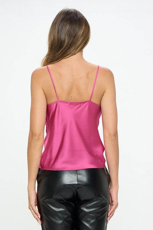 Made in USA Solid Silky Satin Tank Top - Shop Style & More | Fresh Looks, Everyday Deals & Free Shipping