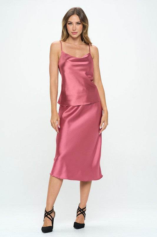 Made in USA Solid Silky Satin Tank Top - Shop Style & More | Fresh Looks, Everyday Deals & Free Shipping