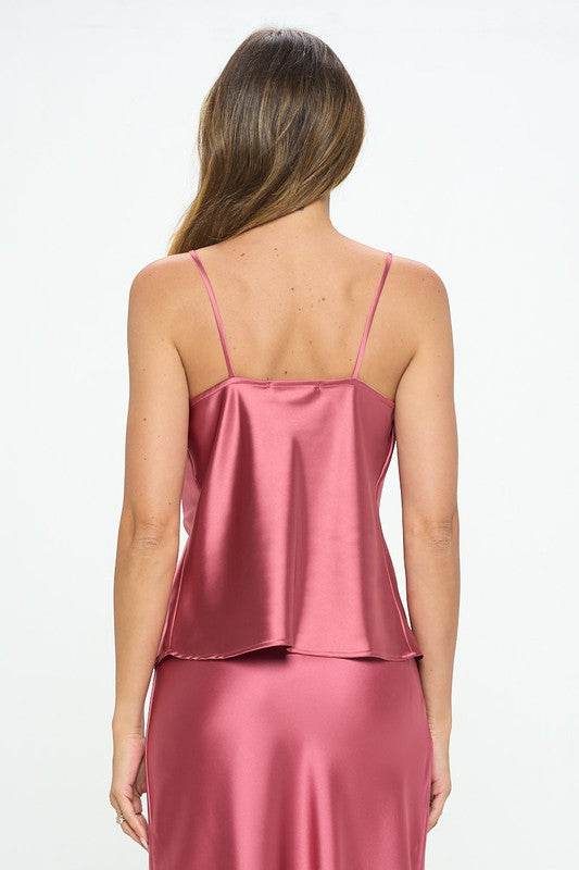 Made in USA Solid Silky Satin Tank Top - Shop Style & More | Fresh Looks, Everyday Deals & Free Shipping